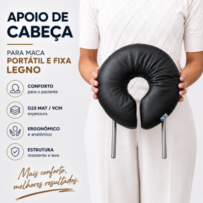 Apoio de Rosto Completo P/ Maca Portátil ou Fixa