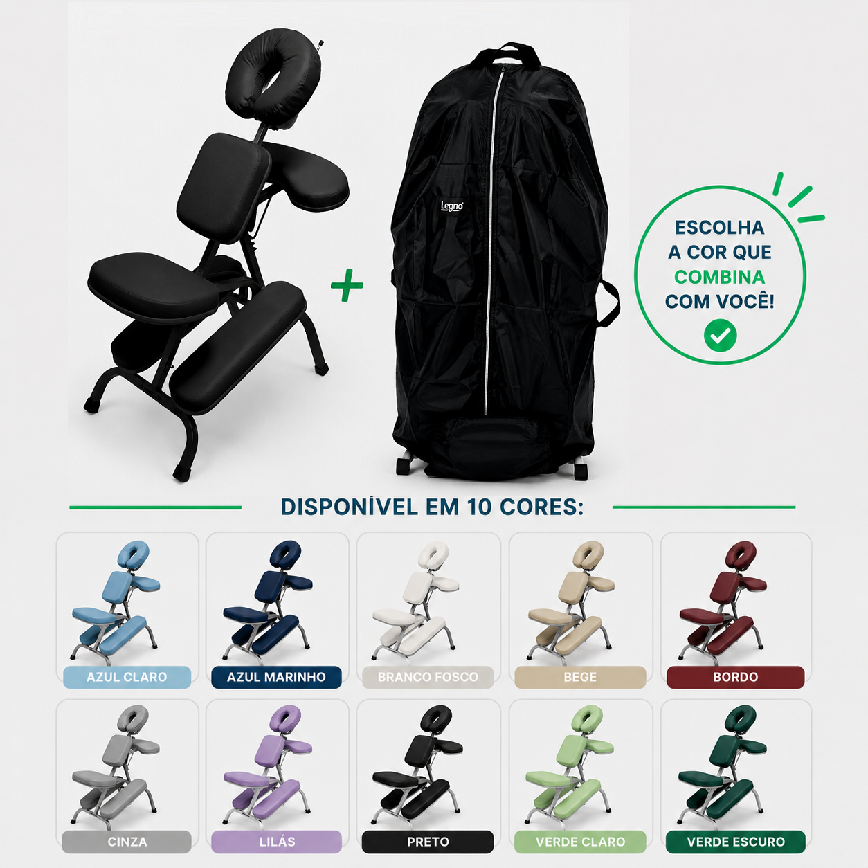 Cadeira Quick Preto + Bolsa para Transporte - Imagem 2