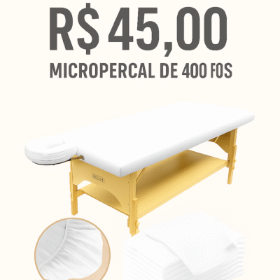 Lençol Para Maca Plana Fixa Com Elástico Algodão Lavável