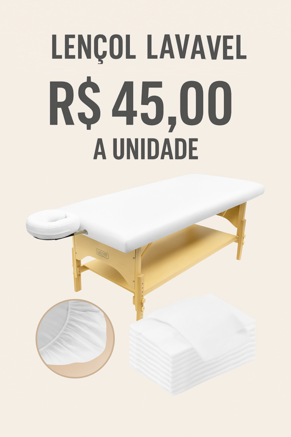 Lençol Para Maca Plana Fixa Com Elástico Algodão Lavável