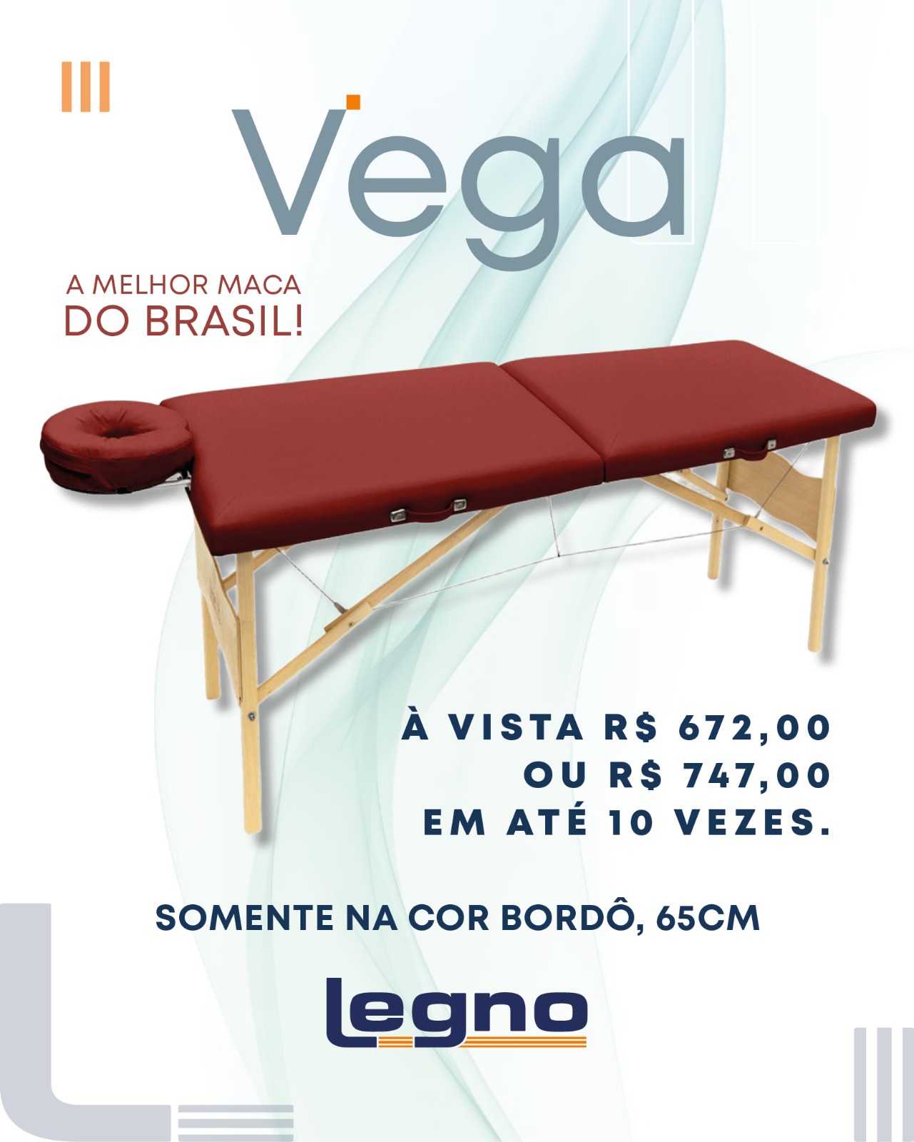 Maca Portátil - Vega 180x65 - Imagem 2