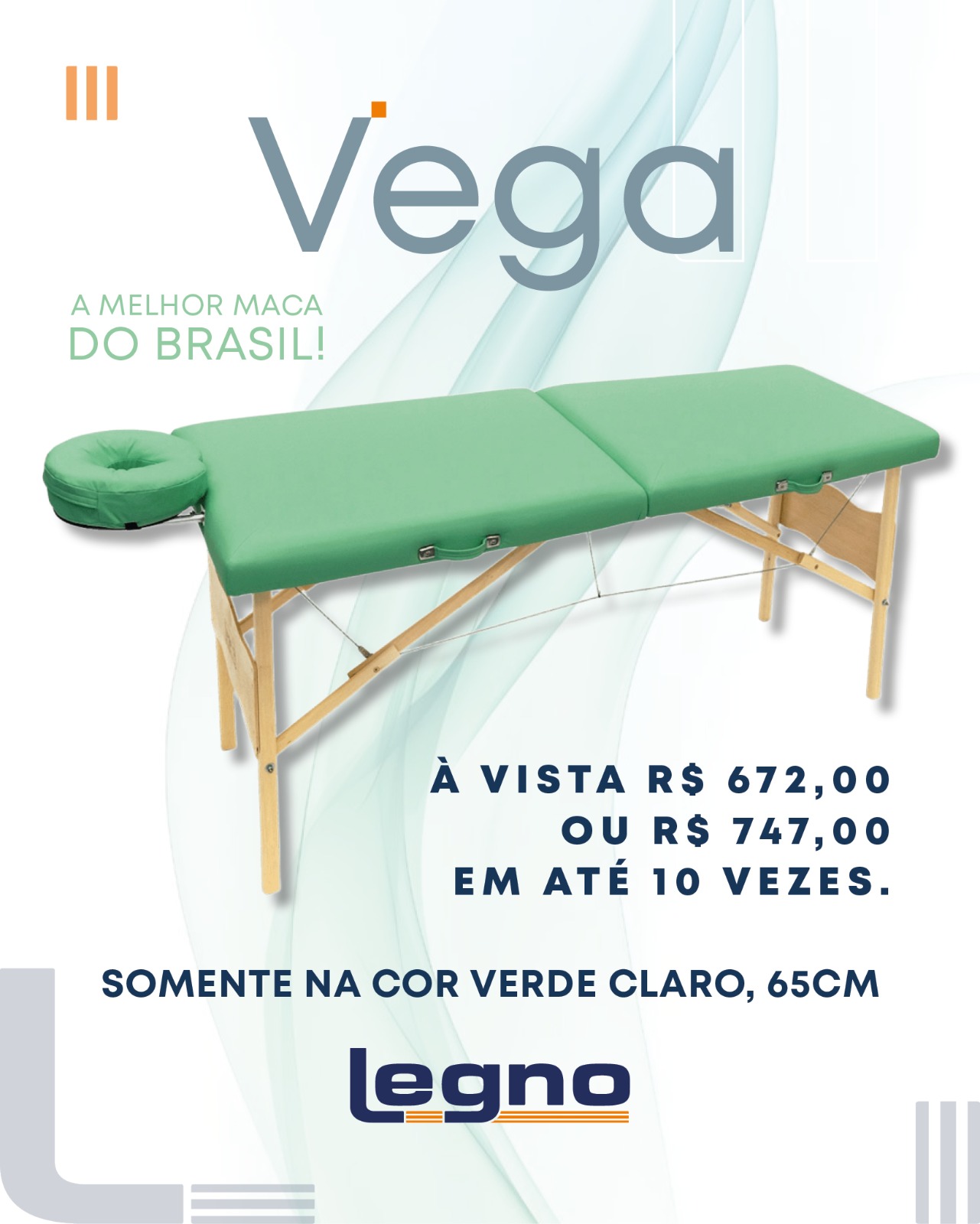 Maca Portátil - Vega 180x65 - Imagem 3
