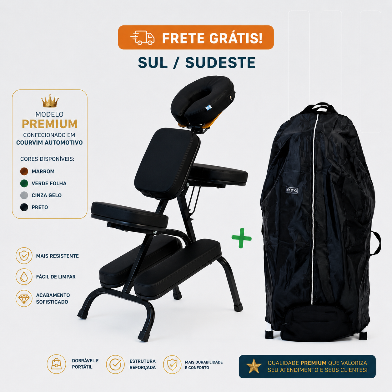 Kit Cadeira Quick [Preto]  Premium